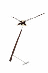 Часы Nomon Puntero N WENGE, хром/дерево "венге", D=74 см.