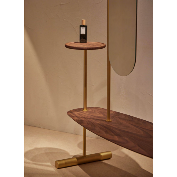 Напольная вешалка-арка Nomon Home ARCO-1, Gold/Walnut