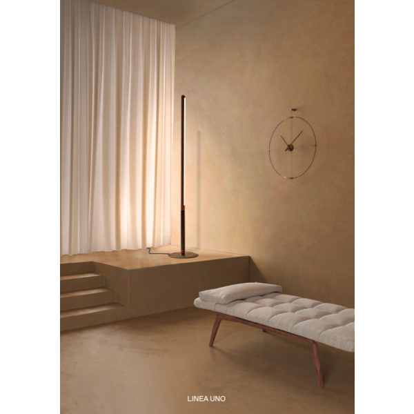Светильник напольный Nomon Home LINEA UNO, Black/Walnut