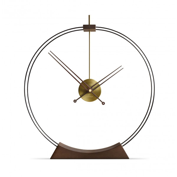 Часы Nomon Aire Gold, walnut,  D=50,4 см, H= 56,7 см