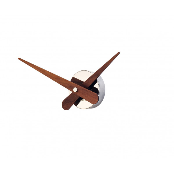 Часы Nomon  MINI AXIOMA N, chrome/walnut, d=37 см