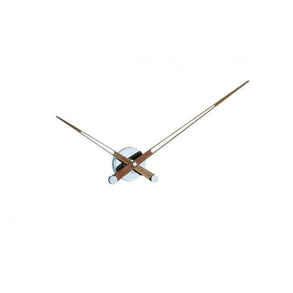 Часы Nomon  AXIOMA N, chrome/walnut, d=74 см