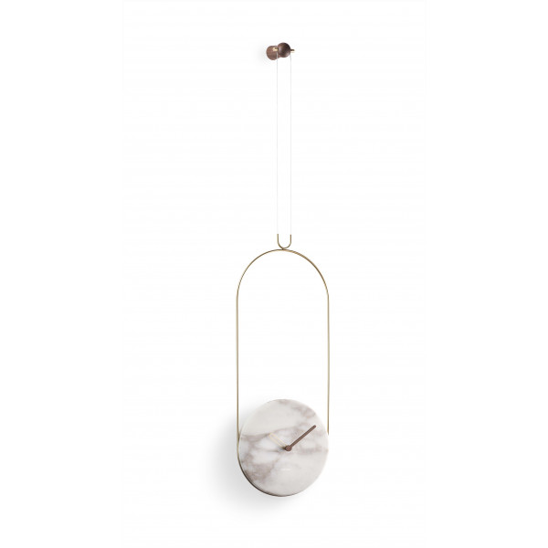 Часы Nomon COLGANTE calacatta/gold, D=30cm, L=79cm