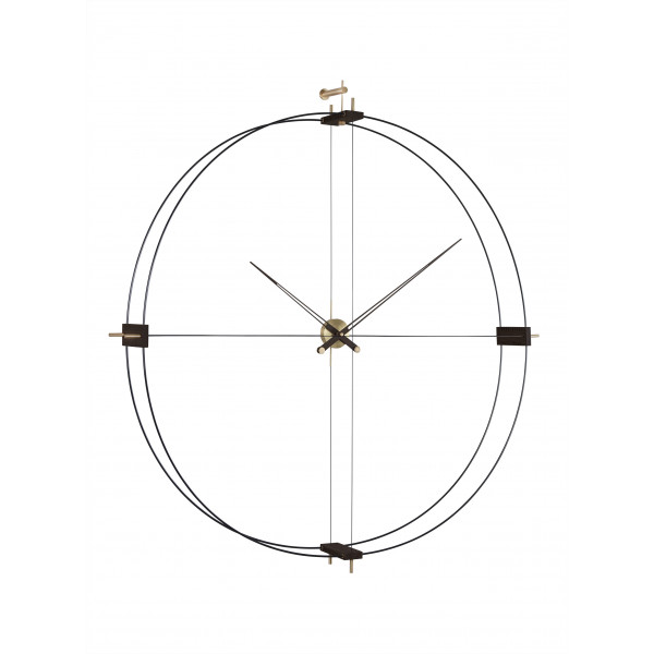 Часы настенные Nomon Delmori Gold Wenge, d=130/140cm