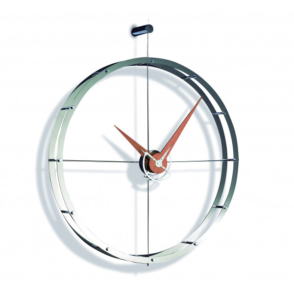 Часы Nomon DOBLE O i, CHROME/WALNUT, 70CM