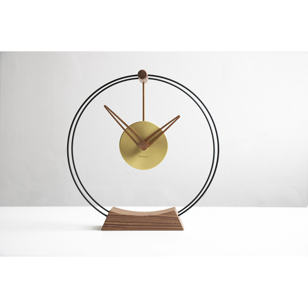 Часы Nomon MINI Aire, walnut,  D=26 см, H30cm, W9cm