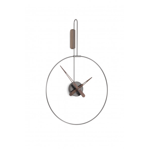 Часы Nomon MICRO DARO T graphite/walnut, D=40cm, H=62,5cm