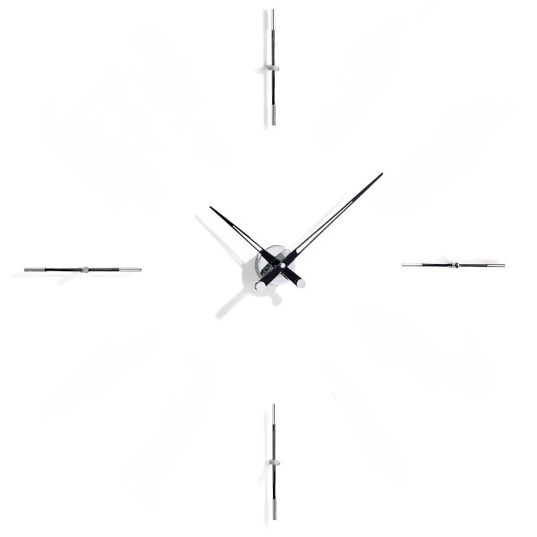 Merlin 4 i BLACK, Nomon(Испания), часы настенные, d=110cm, мех-м UTS