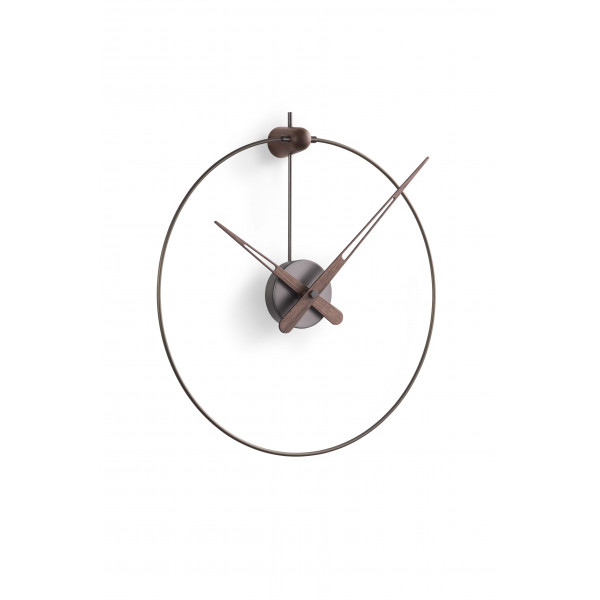 Часы Nomon Micro Anda Graphite, graphite/walnut, d=40/50 см