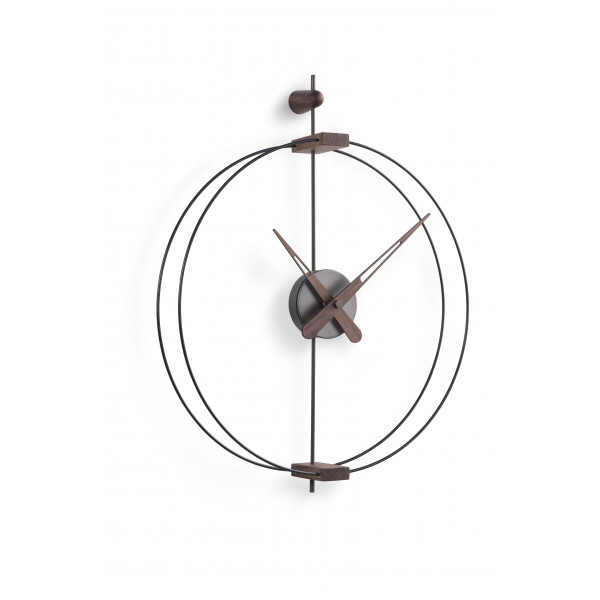 Часы Nomon  Micro BARCELONA graphite/walnut d42, h54 cm