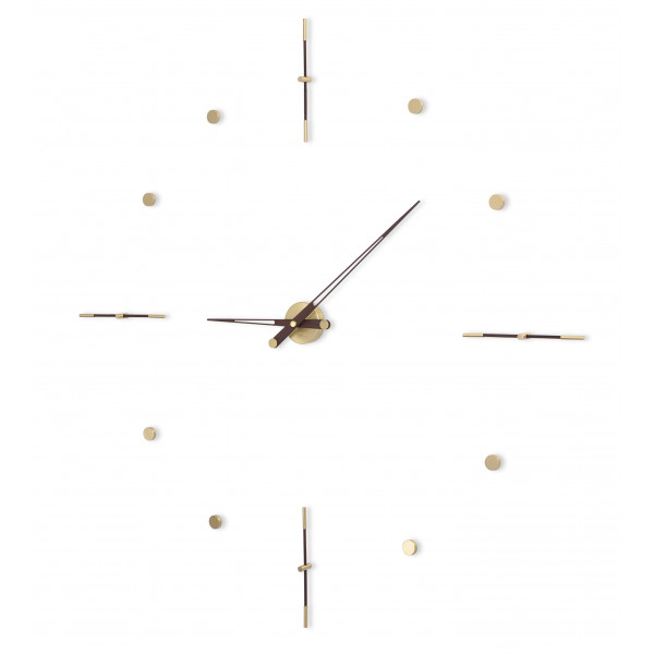 Часы Nomon Mixto Gold N 155, полированная латунь/венге, d=155cm.
