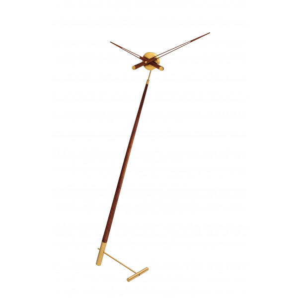 Часы Nomon Pisa Gold N, латунь/дерево "орех", d=73 см, h=150cm