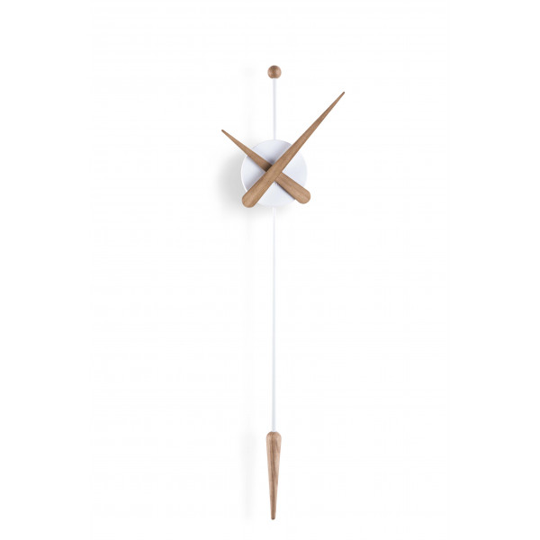 Часы Nomon Punta white/oak d28, h63 cm
