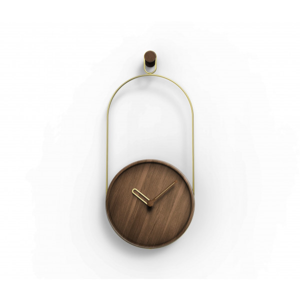 Часы Nomon ESLABON gold/walnut, D=30cm, L=68cm
