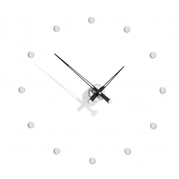 Часы Nomon Rodon 12 i BLACK, chrome, d=70 см