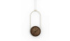 Часы Nomon COLGANTE walnut-gold