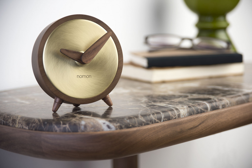 Настольные часы Nomon Atomo G gold 